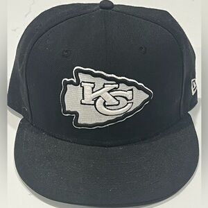 Kansas City Chiefs New Era Black 59FIFTY Cap